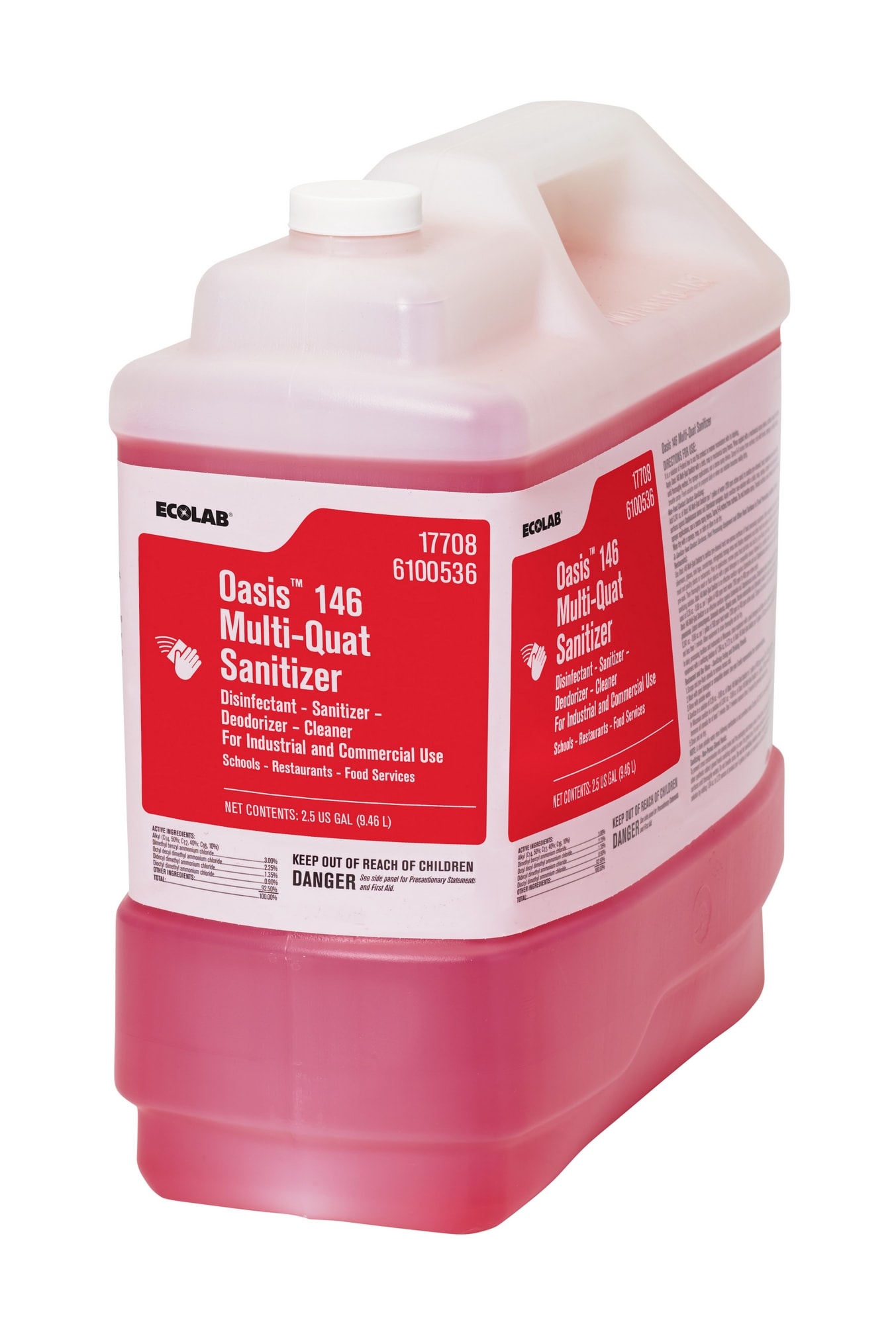 GuestSupply US | Ecolab® Oasis® 146 Multi-Quat Sanitizer, 2.5